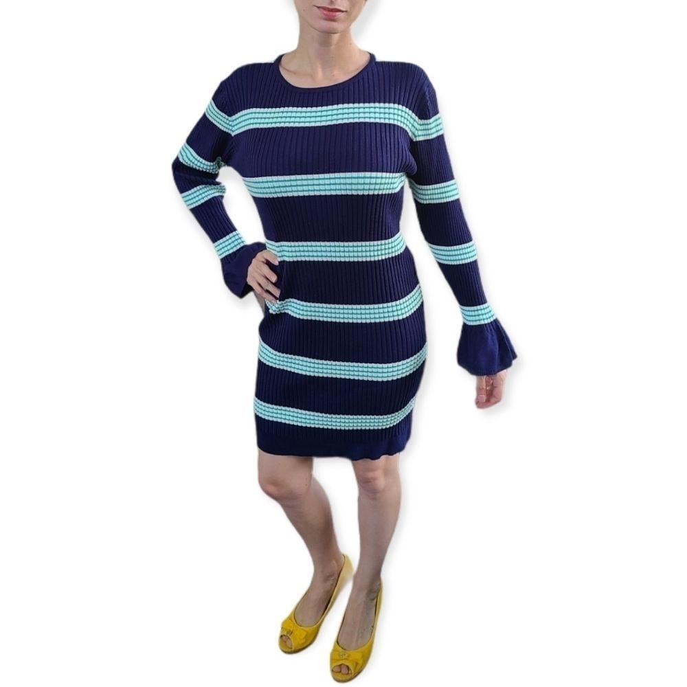 Lost + Wander To the Sea Mini Dress Sweater Stripe